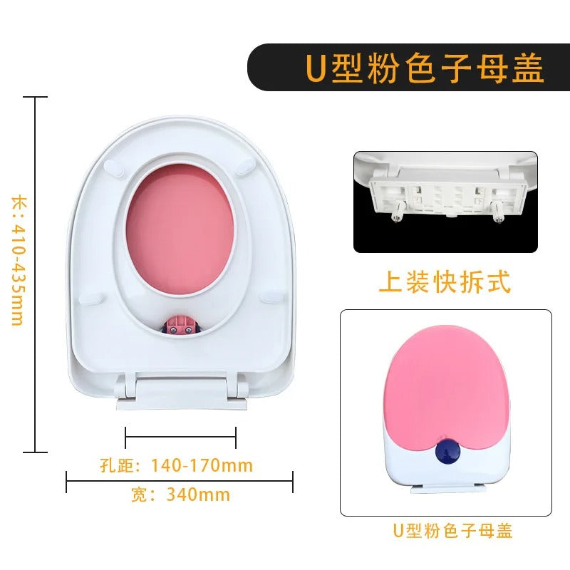 Universal Child-Adult Toilet Seat for Potty Training Safety