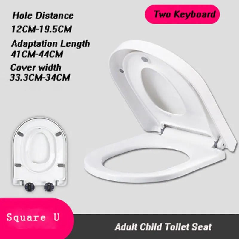 Universal Child-Adult Toilet Seat for Potty Training Safety