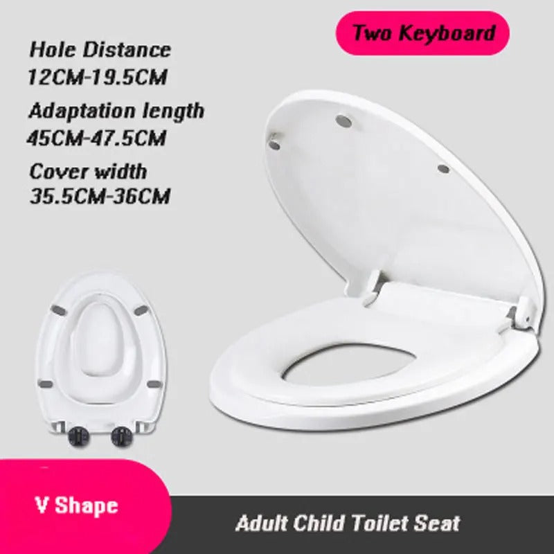 Universal Child-Adult Toilet Seat for Potty Training Safety