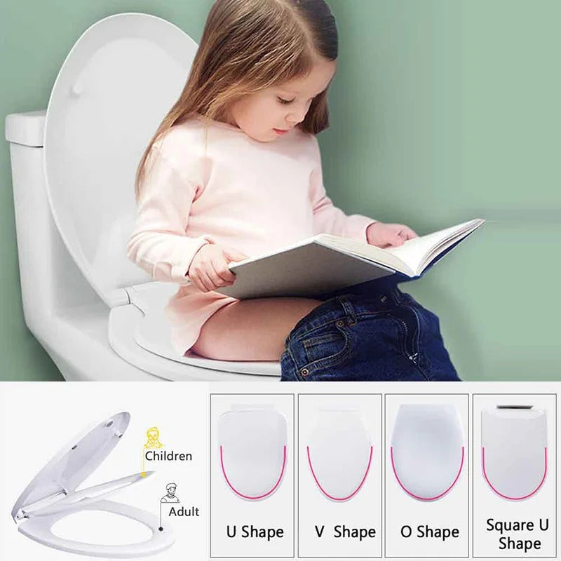 Universal Child-Adult Toilet Seat for Potty Training Safety